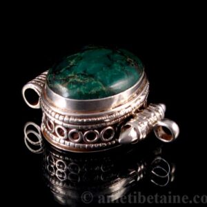 PA324 Pendentif Argent Massif Ghau Turquoise – Image 7