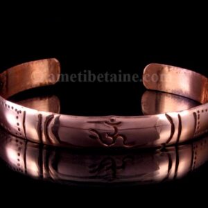 BRD241 Bracelet Tibétain Cuivre Om – Image 1