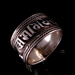 BA155 Bague Argent Massif Mantra Tibétain Om Mani Padme Hum – Image 7
