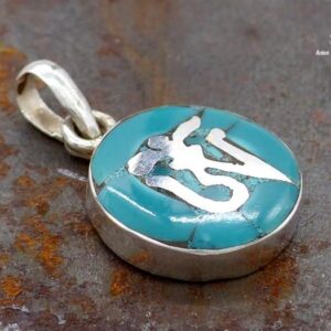 PA380 Pendentif Argent Massif Om – Image 2
