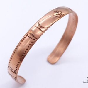 BRD241 Bracelet Tibétain Cuivre Om – Image 4