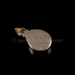 PA271 Pendentif Tibétain Argent Massif Turquoise – Image 6