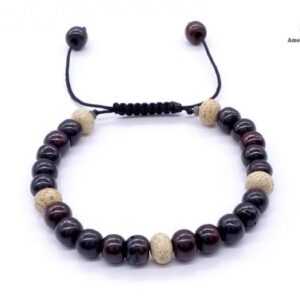BrMala267 Bracelet Mala Os de Buffle Graines de Lotus – Image 4