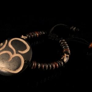 BRD89 Bracelet Os de Buffle Om – Image 2
