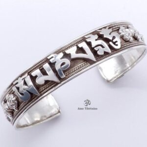 BRA49. Bracelet Tibétain Argent Massif Mantra Bouddhiste – Image 11