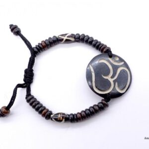 BRD89 Bracelet Os de Buffle Om – Image 5