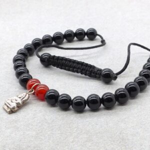 BrMala253 Bracelet Onyx Cornaline Bouddha Argent Massif – Image 6