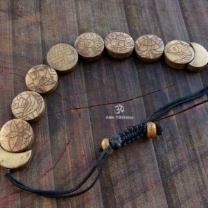 BRD377 Bracelet Tibétain Signes Auspicieux Petit Poignet – Image 3