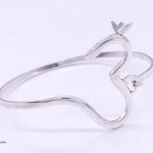 BRA86. Bracelet Tibétain Argent Massif Om – Image 2