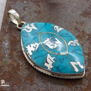 PA341 Pendentif Argent Massif Mantra Om – Image 2