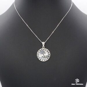 PA409 Pendentif Tibétain Argent Massif Yin Yang – Image 5