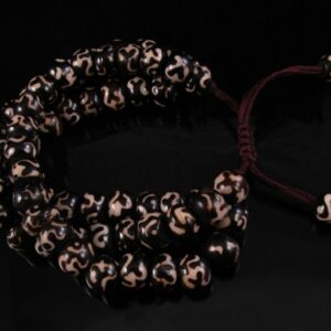 BrMala21 Bracelet Mala Os de Buffle Om – Image 1