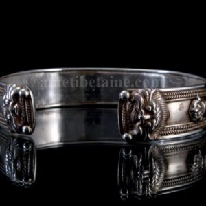 BRA49. Bracelet Tibétain Argent Massif Mantra Bouddhiste – Image 5