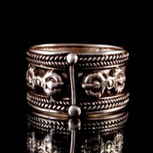 BA155 Bague Argent Massif Mantra Tibétain Om Mani Padme Hum – Image 5
