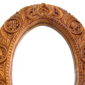 Mir02 Miroir Signes Auspicieux du Bouddhisme Astamangala – Image 2