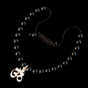 BrMala233 Bracelet Onyx Om Argent Massif – Image 3