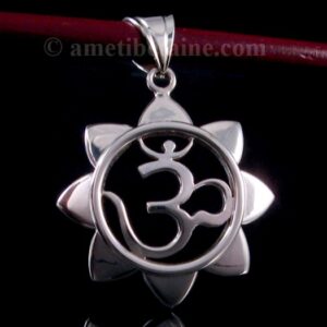 PA337 Pendentif Argent Massif Om – Image 3