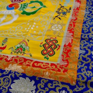BB52 Bannière Tibétaine Dorje Signes Auspicieux du Bouddhisme – Image 6