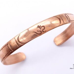 BRD241 Bracelet Tibétain Cuivre Om – Image 3