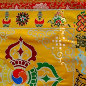 BB52 Bannière Tibétaine Dorje Signes Auspicieux du Bouddhisme – Image 5