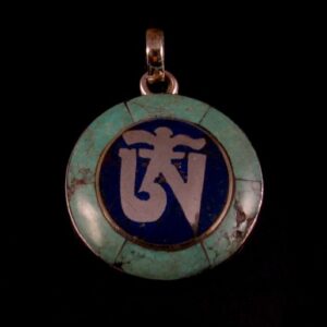 PA110 Pendentif Argent Massif Om Tibétain – Image 3