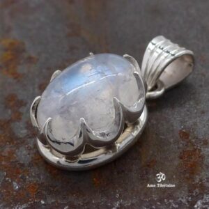 PA430 Pendentif Argent Massif Pierre de Lune – Image 4