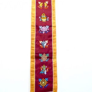 BB40 Bannière Tibétaine Signes Auspicieux du Bouddhisme – Image 2