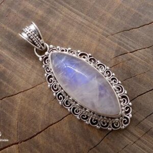 PA422. Pendentif Argent Massif Pierre de Lune – Image 5