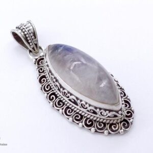 PA422. Pendentif Argent Massif Pierre de Lune – Image 4