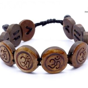 BRD206 Bracelet Os de Buffle Om – Image 1