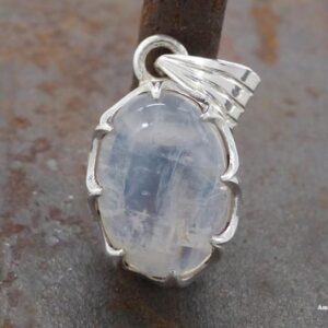 PA430 Pendentif Argent Massif Pierre de Lune – Image 1