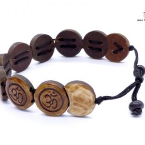 BRD206 Bracelet Os de Buffle Om – Image 3