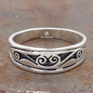 BA182 Bague Tibétaine Argent Massif – Image 3