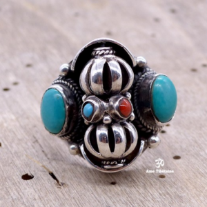 BA214 Bague Argent Massif Dorje Vajra – Image 4