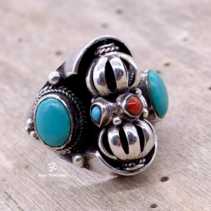 BA214 Bague Argent Massif Dorje Vajra – Image 1