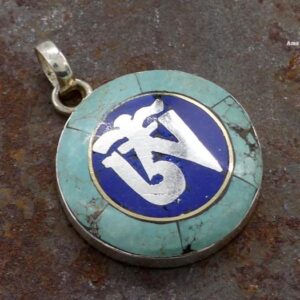 PA110 Pendentif Argent Massif Om Tibétain – Image 4