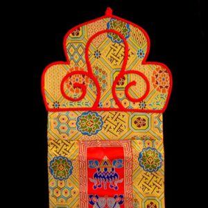 BB55 Bannière Tibétaine Signes Auspicieux du Bouddhisme – Image 2