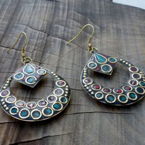 BdOD20 Boucles d’Oreille Tibétaines – Image 2