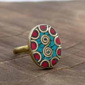 BD130 Bague Tibétaine Taille 57 – Image 3