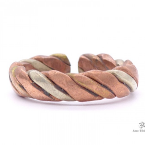 BD78 Bague Tibétaine Cuivre Laiton – Image 5