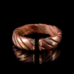 BD78 Bague Tibétaine Cuivre Laiton – Image 3