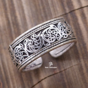 BD79 Bague Tibétaine Filigrane – Image 1