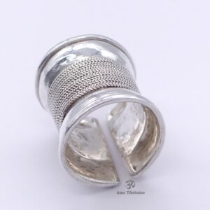 BA236. Bague Tibétaine Argent Massif Réglable – Image 8