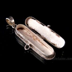 PA388 Pendentif Argent Massif Ghau Mantra Tibétain – Image 9