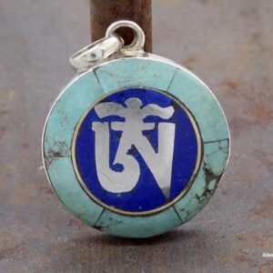 PA110 Pendentif Argent Massif Om Tibétain – Image 6