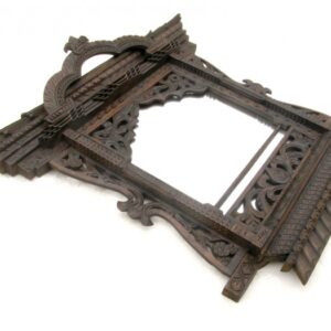 Mir03 Miroir Fenêtre Népalaise Traditionnelle – Image 2