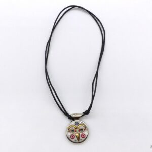 CD126 Collier Tibétain Stupa Yeux de Bouddha – Image 1