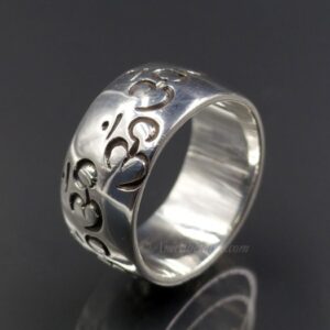 BA215. Bague Argent Massif Om – Image 3