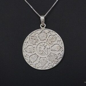 PA375 Pendentif Argent Massif Om Astamangala – Image 5