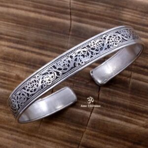BRD304 Bracelet Tibétain Filigranes Dragon – Image 1